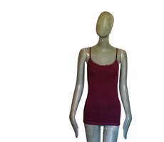 Débardeur Zenana Outfitters avec broderie prune